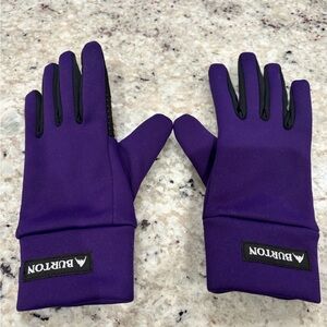 Burton Violet and Black Winter Gloves